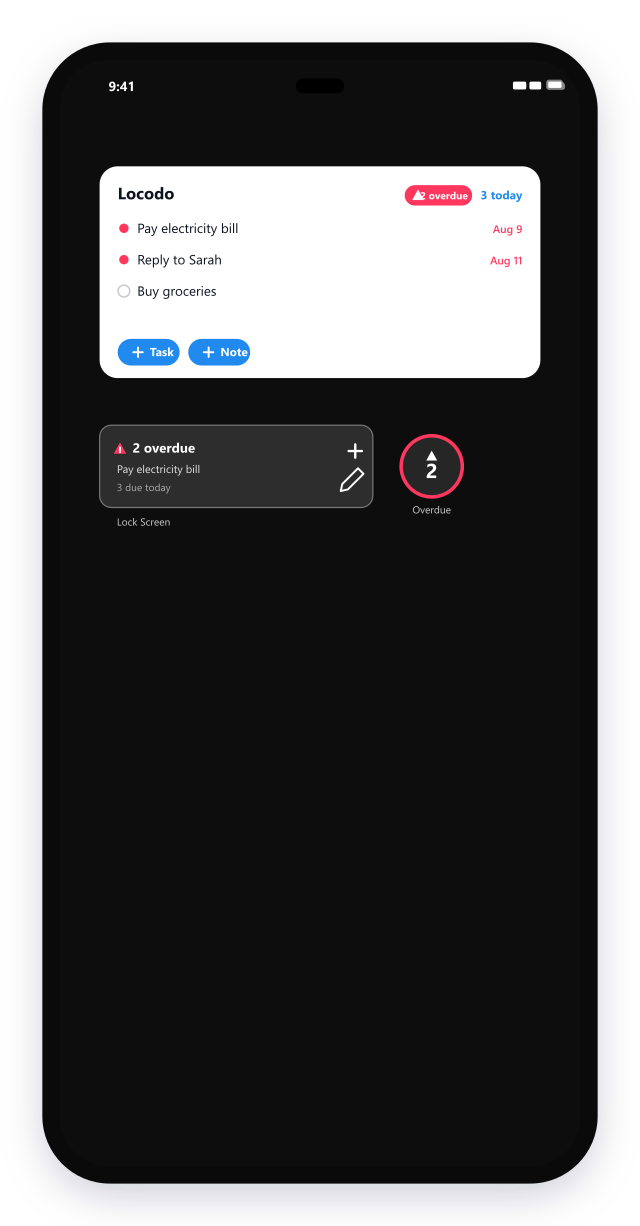 Home and Lock Screen widgets